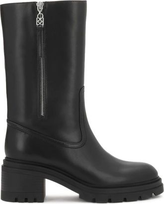 Kazar Schoenen, Dames, Zwart, 40 EU, Leer, Instap Laarsjes van Leer