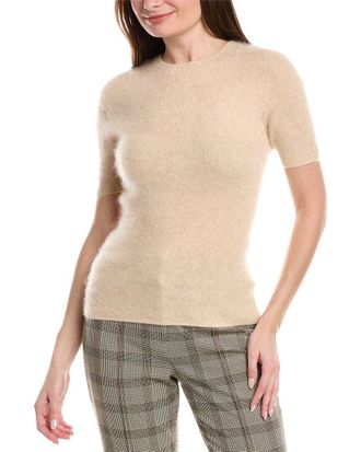 Elie Tahari Elbow Sleeve Cashmere Sweater