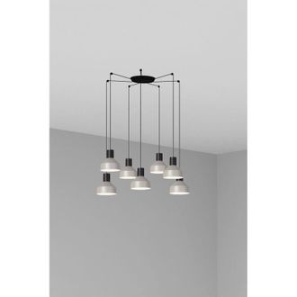 Faro Barcelona Kombo L&aacute;mpara Colgante Gris &Oslash;200 7l 68593-7l