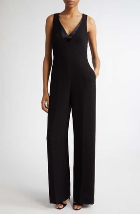 Max Mara Armonia Layered Jumpsuit in Black at Nordstrom, Size 10