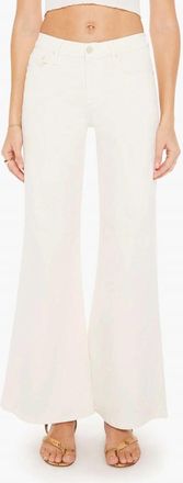 Mother Twister Skimp High-Rise Pant In Cream Puffs