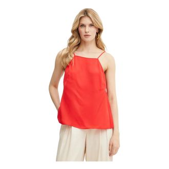 Twinset Dames, Tops, Rood, Maat: XS Satijn