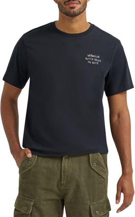 Wrangler Butts Embroidered T-Shirt in Black at Nordstrom, Size Xx-Large