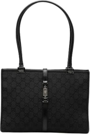 Gucci Pre-owned Tote Bags, female, Black, Size: ONE SIZE Pre-owned The Jackie Tote