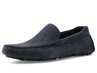 Rockport Rodger Mens Shoes Dark Blue Leather : 10.5 W (EE)