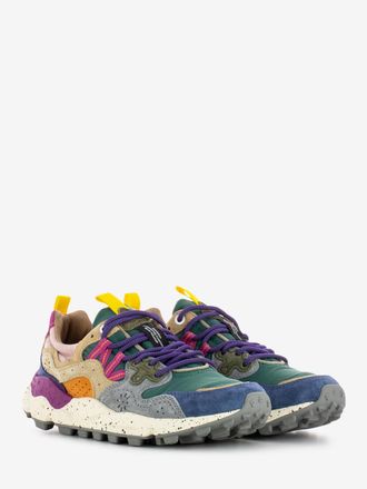 Flower Mountain Yamano 3 woman suede e nylon petrol / stone / beige