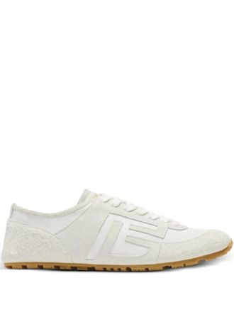 Balmain Racer 45 Trainers In Lambskin And Suede - men - CALFSKIN/Calf Suede/Rubber/Calf Leather - 39 - White
