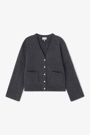 Ganni Mixed Classic Wool Cardigan - Size XS