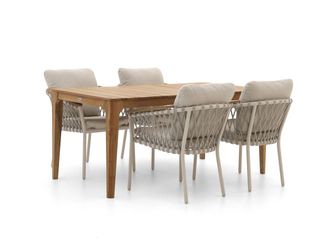 Bellagio la vita attrattiva Bellagio Birgi Novo/Bruca 170cm dining tuinset 5-delig stapelbaar