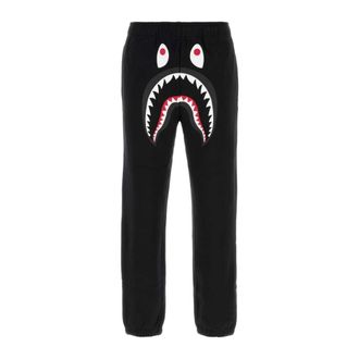A Bathing Ape Sweatpants, male, Black, Size: XL Shark Joggers