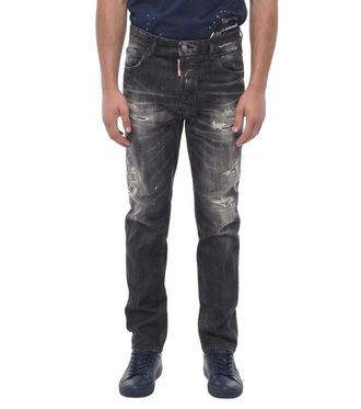 Dsquared2 Dark Grey Mid Rise Jeans