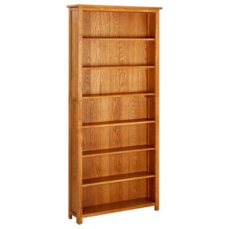 vidaXL Vidaxl - Vidax Estanter&iacute;a De 7 Niveles De Madera Maciza De Roble 90x22,5x200 Cm