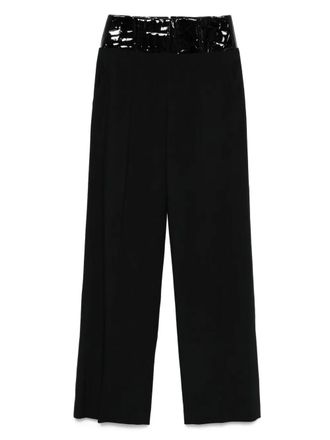 DAVID KOMA panelled trousers - Black