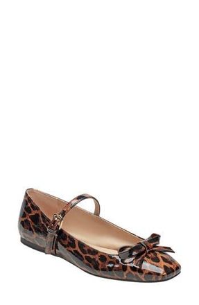 Bandolino Juletta Bow Mary Jane Flat in Leopard at Nordstrom Rack, Size 8.5
