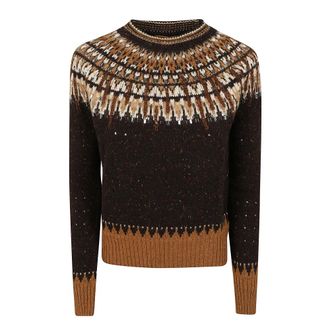 Ermanno Scervino Truien & Vesten, Dames, Bruin, S, Trui met lange mouwen
