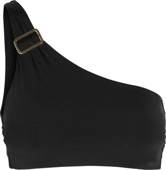 Max Mara Chalisia one Shoulder Stretch-polyamide Bikini top - Black - Iib (UK8-10 / S)