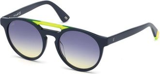 Web Eyewear Blue Plastic Sunglasses