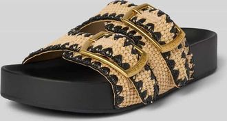 Steve Madden Slides mit Label-Details Modell ON DECK in Beige, Größe 36