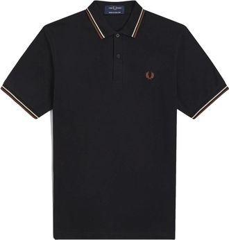 Fred Perry Original Twin Tipped Polo - Heren - Polos - Zwart - 2XS - Katoen - Tops