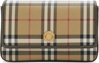 Burberry Hampshire crossbody bag - women - Polyester/Polyurethane/Cotton/Polyamide/Calf Leather - One Size - Brown