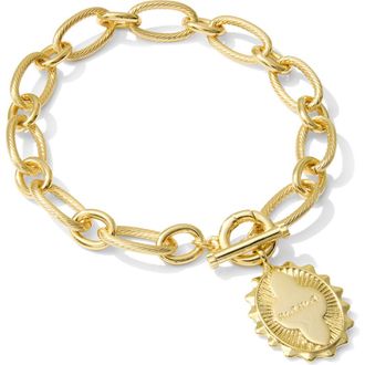 Kendra Scott Mama Charm Bracelet in Gold Metal at Nordstrom