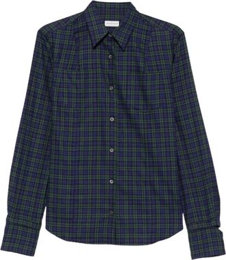 Dries Van Noten Tartan-ruit Overhemd - Dames - Overhemden - Veelkleurig - 2XS - Katoen - Overhemden