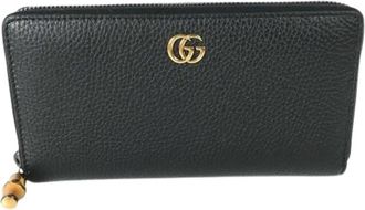 Gucci Tweedehands leren portemonnees - unisex - Vintage Accessoires - Zwart - ONE Size - Vintage