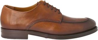 Calce Calce, Schoenen, Heren, Bruin, 41 EU, Leer, Leren herenschoen met vetersluiting