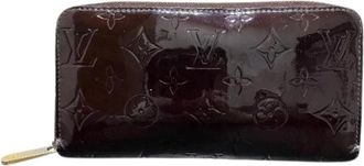 Louis Vuitton Pre-owned Wallets, female, Purple, Size: ONE SIZE Pre-owned Monogram Vernis long wallet