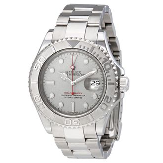 Rolex Pre-owned Rolex Oyster Perpetual Yacht-Master Steel with Platinum Mens Watch 16622