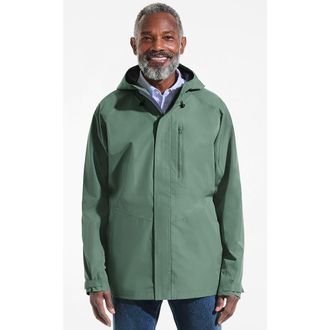 Lands End Waterproof Rain Jacket in Eucalyptus at Nordstrom, Size Small