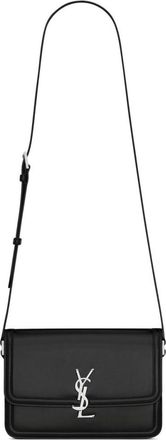 Saint Laurent Black Monogram-Logo Crossbody Bag