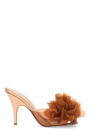 Gianvito Rossi Igea Mules in Metallic Rust Tpu at Nordstrom, Size 39.5