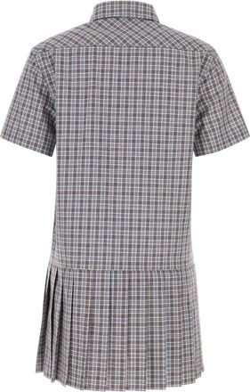 Miu Miu Womens Shirt Dress Gray Trochusniloticus