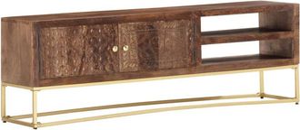 vidaXL Vidaxl - Mueble Para Tv Madera Maciza De Mango 138x30x46 Cm