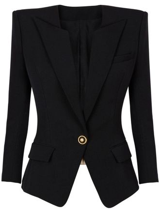 Balmain Blazer in pied-de-poule - Nero