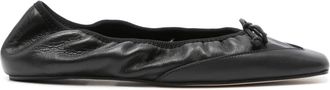 ARMARIUM Camilla ballerina shoes - women - Leather - 7.5 - Black