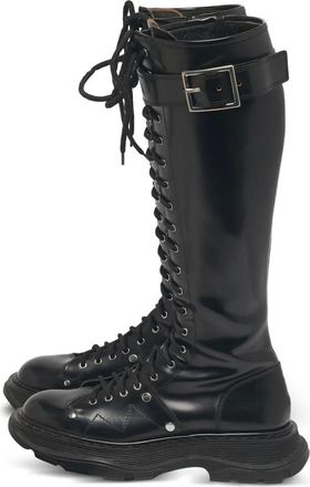 Alexander McQueen Stivali Tread - Nero