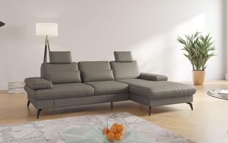 Sit&more Ecksofa »Morris L-Form, inkl. Sitztiefenverstellung« wahlweise mit Armteilverstellung, Bettfunktion & Bettkasten