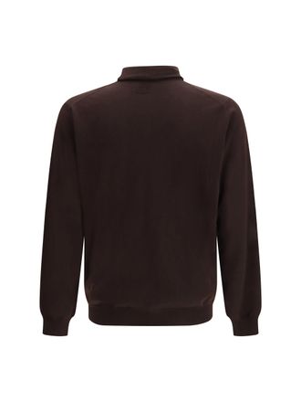 Lardini Turtleneck Fleece Wool Sweater - Brown
