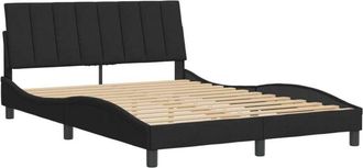 vidaXL Vidaxl - Estructura De Cama Sin Colch&oacute;n Terciopelo Negro 120x200 Cm