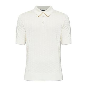 Dolce & Gabbana Polo Shirts, male, Beige, Size: XL Silk Polo