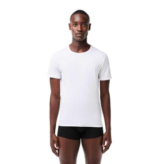 Lacoste Heren Essentials Crew Neck Regular T-shirt (Verpakking van 3) (Wit/Zilver/Zwart)