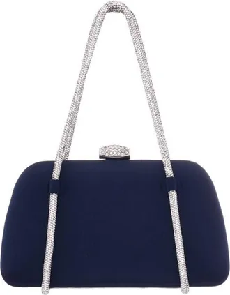 Nina Camara Frame Clutch in Navy at Nordstrom
