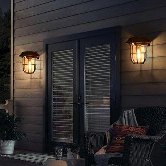 OEM L&aacute;mpara Solar De Pared Para Exteriores Con Sensor De Movimiento - Negra