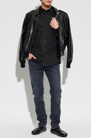 Dolce & Gabbana Shirt With Applique, Mens, Black