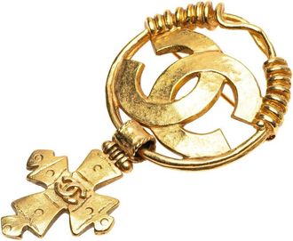 Chanel Pre-owned Jewellery, female, Yellow, Size: ONE SIZE Pre-owned Decorative Brooch