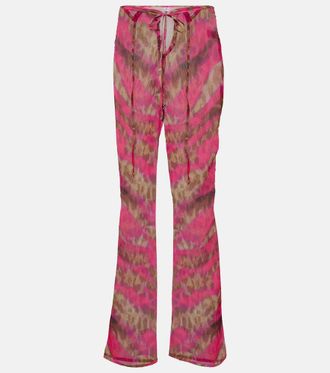 Bananhot Pantaloni flared Teresa a vita media