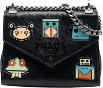 Prada Pre-owned Shoulder Bags, female, Black, Size: ONE SIZE Pre-owned Vintage Crossbody Bag