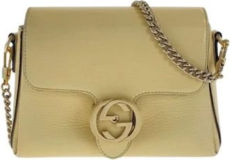 Gucci Pre-owned Cross Body Bags, female, Beige, Size: ONE SIZE Pre-owned Vintage Cross Body Bag